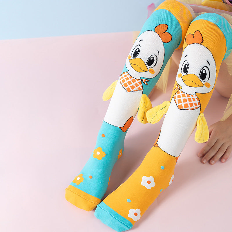 Children's 3D Cartoon Knee-High Crazy Socks