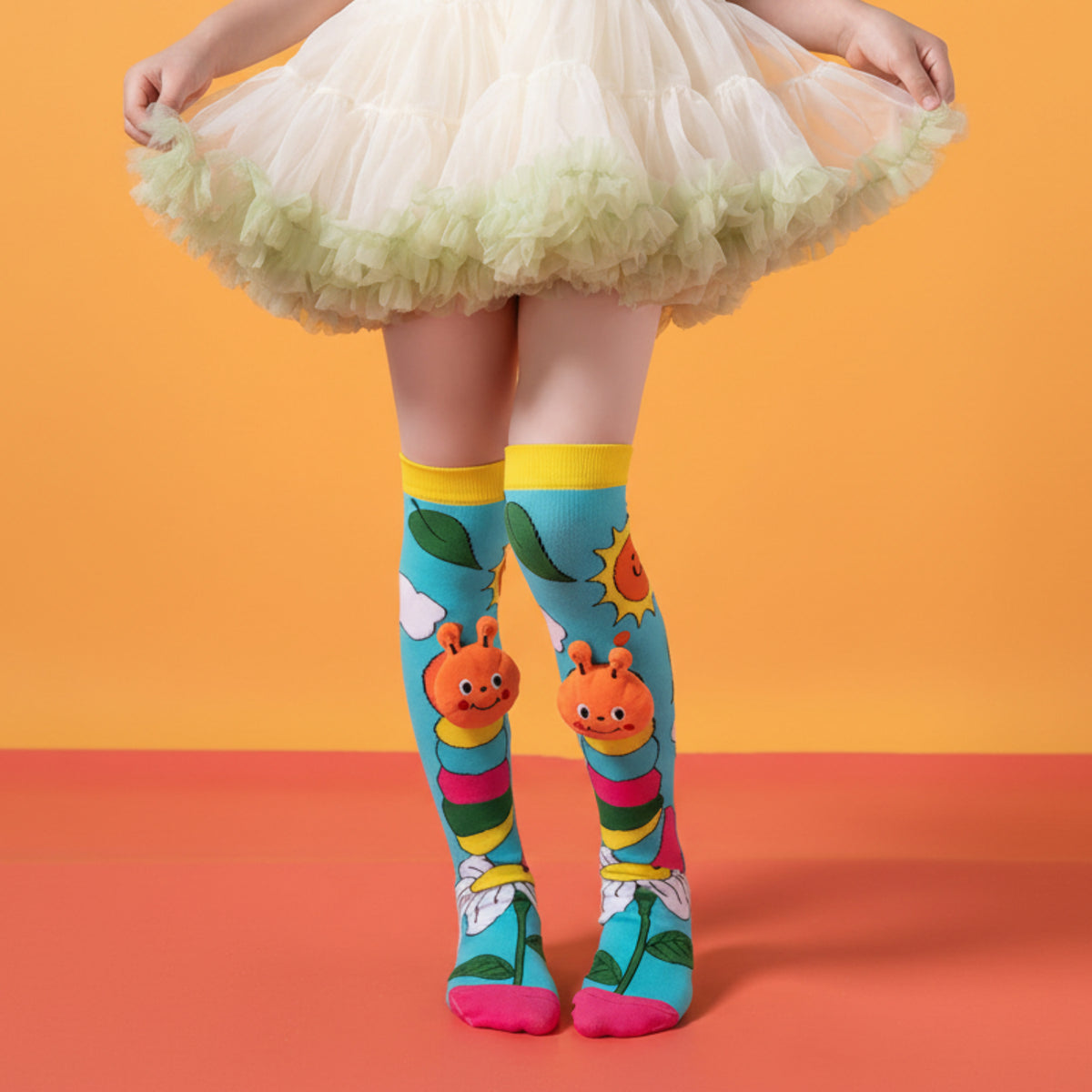 Kids Cute Cartoom Knee-High Crazy Socks