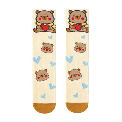 Kids Comfy Cartoon Character Knee-High Socks