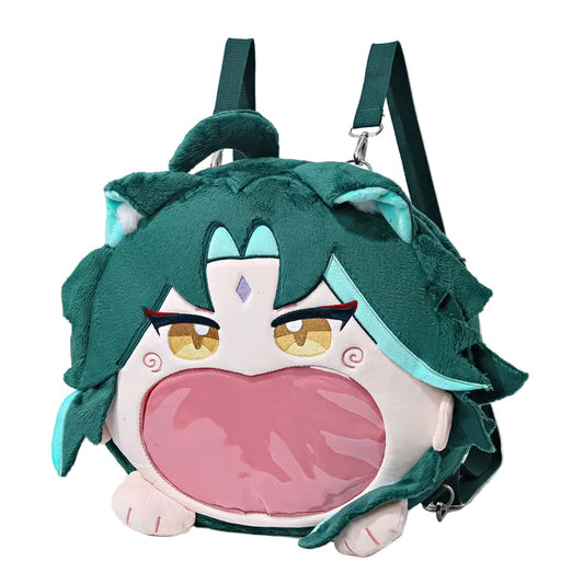Genshin Protector Yasha Treasure Liyue Immortal Pain Bag around the original cute plush decoration storage cross-body backpack
