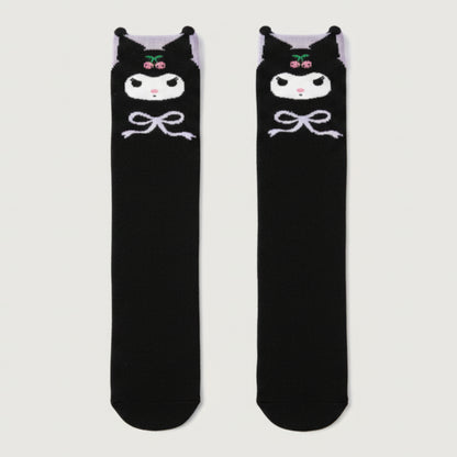 Adorable Kuromi Knee-High Ultra Soft Socks