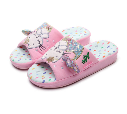 Children's Mermaid Cat Home Slippers