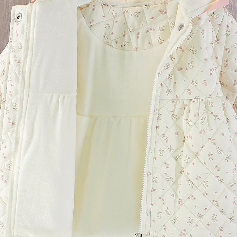 Girls' Flora Bow Hooded Jacket