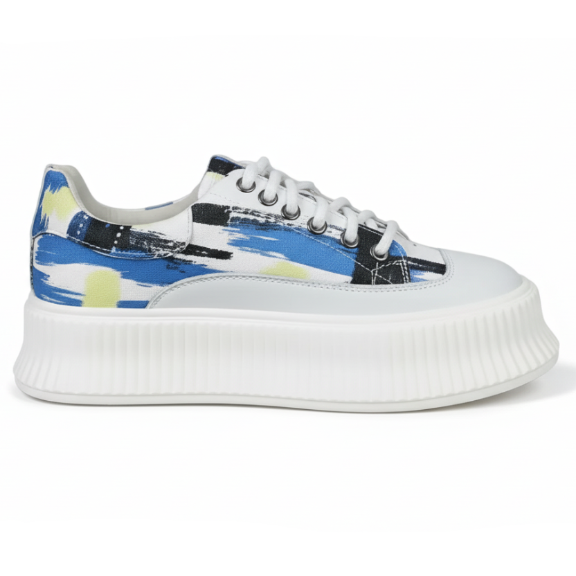 Women's Wave Platform Shoes (Blue)