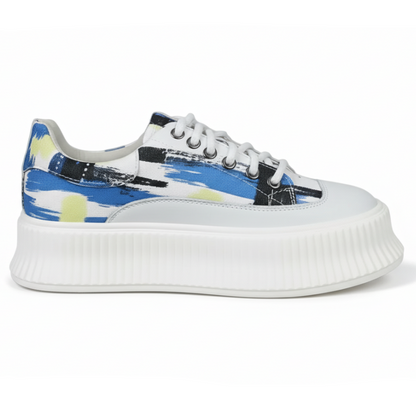 Women's Wave Platform Shoes (Blue)