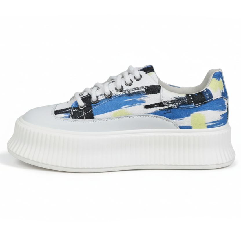 Women's Wave Platform Shoes (Blue)
