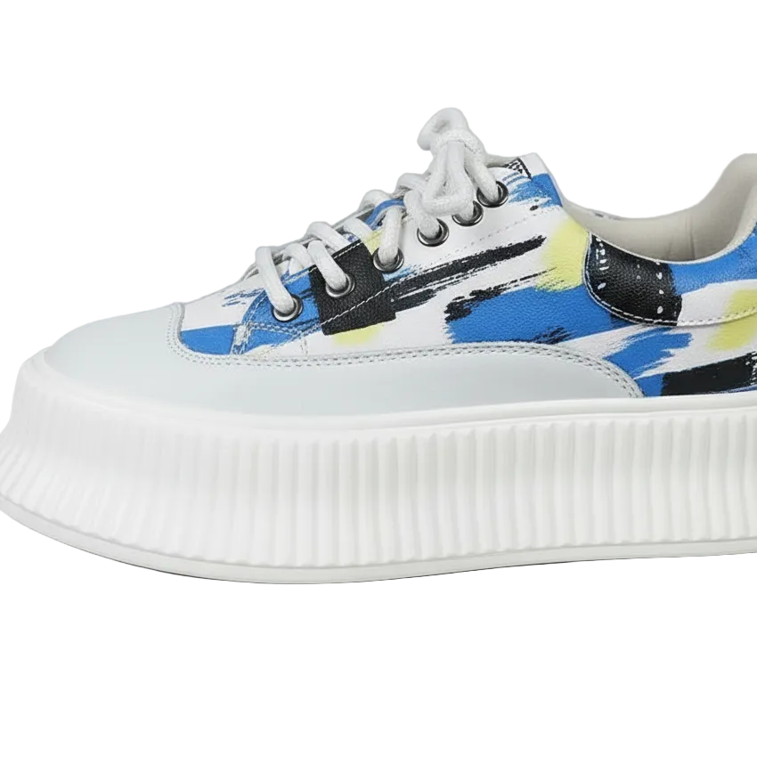 Women's Wave Platform Shoes (Blue)