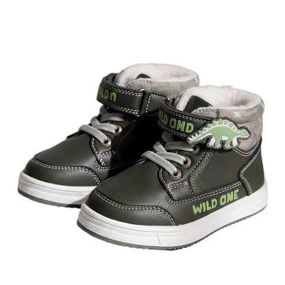 Boy's Dino Winter Hug Snow Sneakers