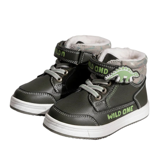 Boy's Dino Winter Hug Snow Sneakers