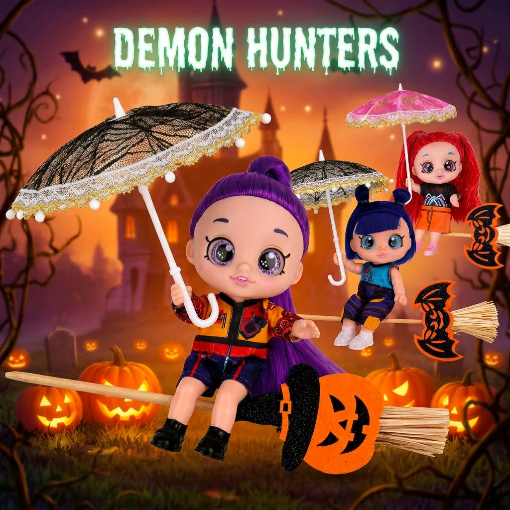 Hunters Girls Magic Witch Halloween Doll Playset