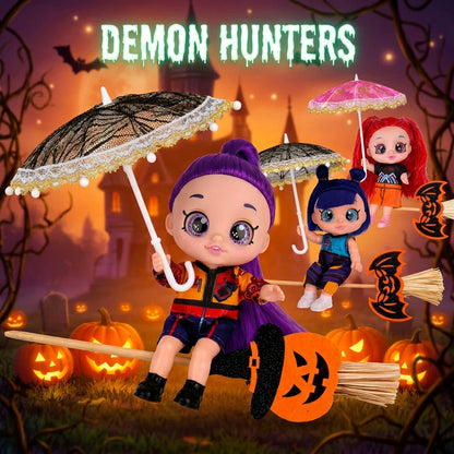 Hunters Girls Magic Witch Halloween Doll Playset