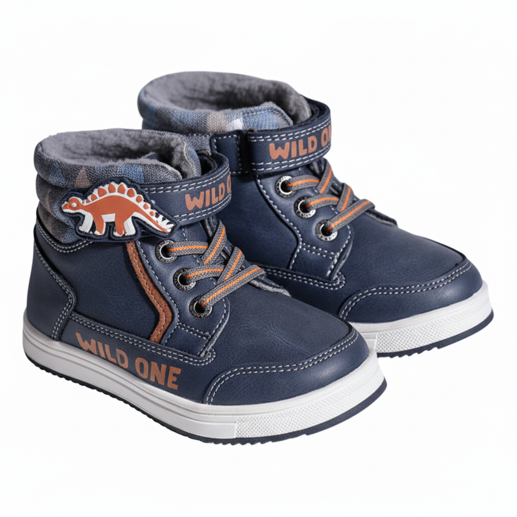 Boy's Dino Winter Hug Snow Sneakers