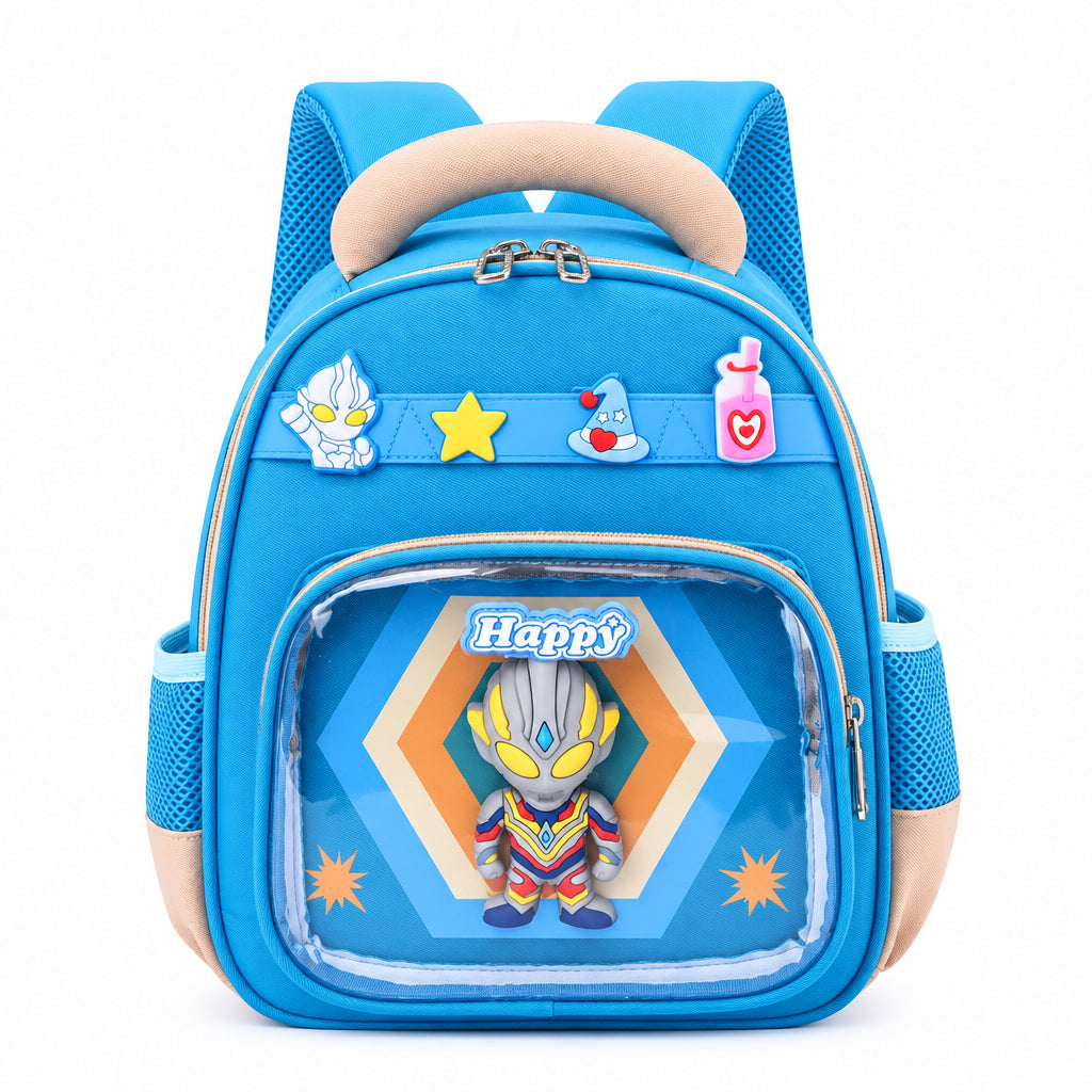 Kawaii 3D Ultraman Pop-Up Window Kids' Backpack