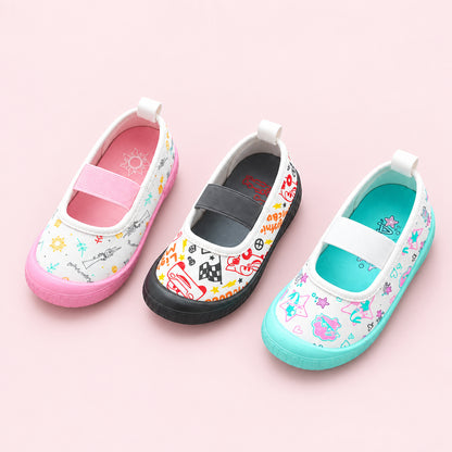Children's Anti-Kick Canvas Ballet Shoes
