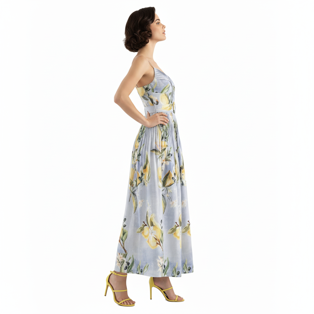 Serene High Waisted Retro Dress