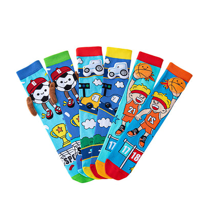 Adorable 3D Sporty Knee-High Socks