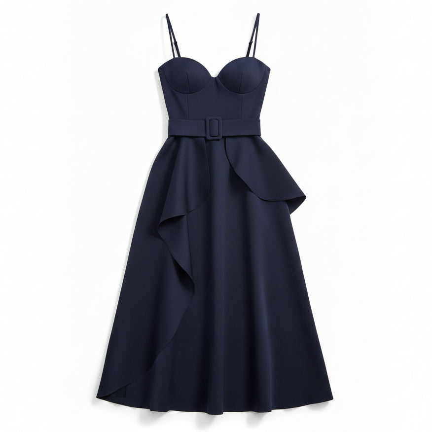 Glamour Raffle Midi Dress.