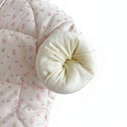 Girls' Flora Bow Hooded Classic Puffer Jacket