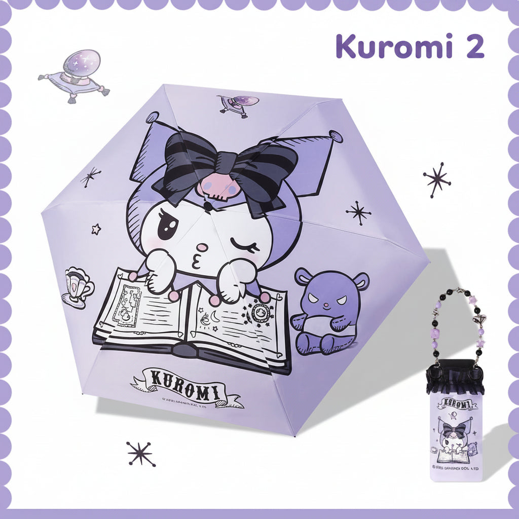 Sanrio Kuromi Compact Foldable Umbrella