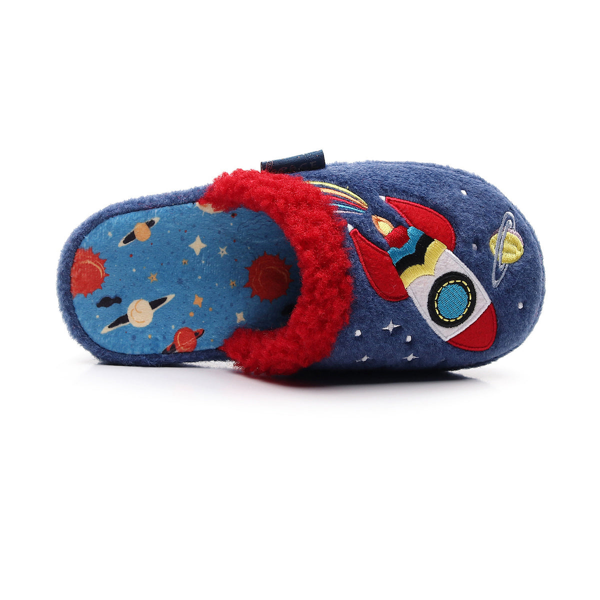 Kids Space Rocket Cozy Home Slippers