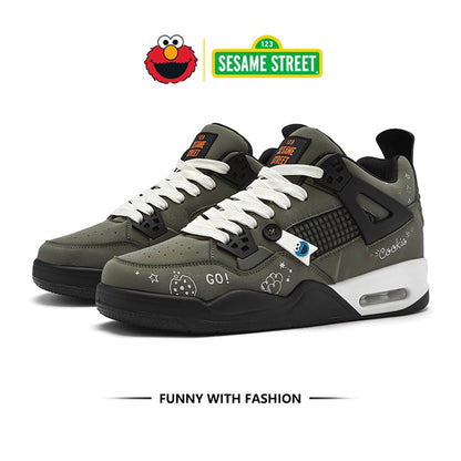 Sesame Street | Men's Basketball Shoes - Army Green