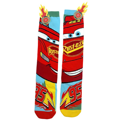 Lightning McQueen Knee-High Crazy Socks