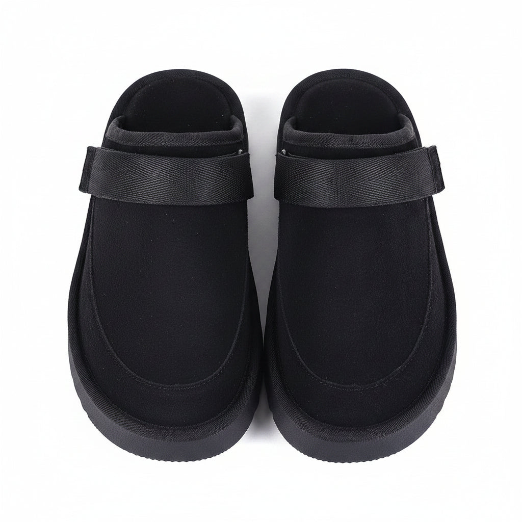 Women's Mulleus Cowhide Sandals - Black