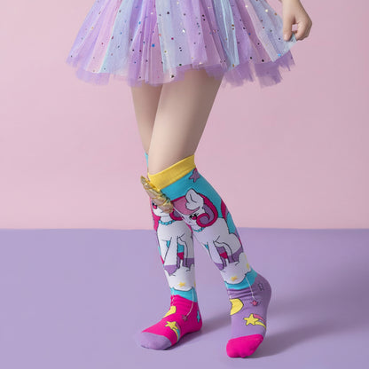 Girls' Vibrant Cute Cartoons Crazy Socks