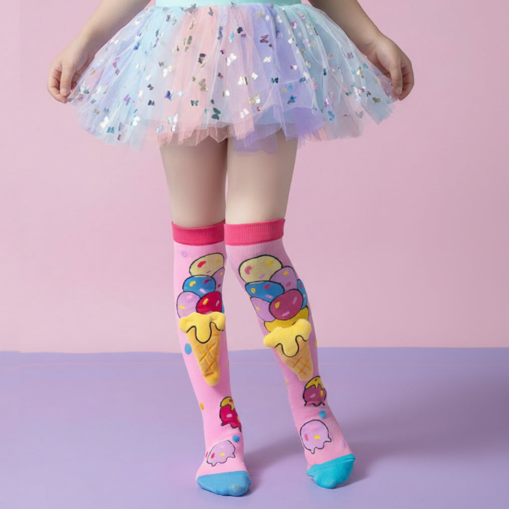 Silly Treats 3D Knee-High Crazy Socks