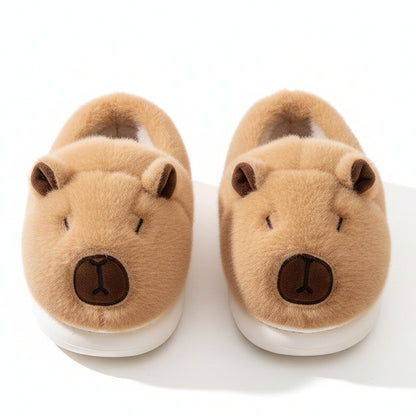 Capybara Fleece Cotton Unisex Slippers