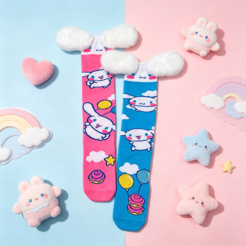 Sanrio Knee-High 3D Crazy Socks