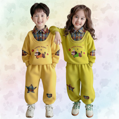 Kids Happy Puppy 2-Piece Outfit Set