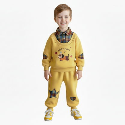 Kids Happy Puppy 2-Piece Outfit Set
