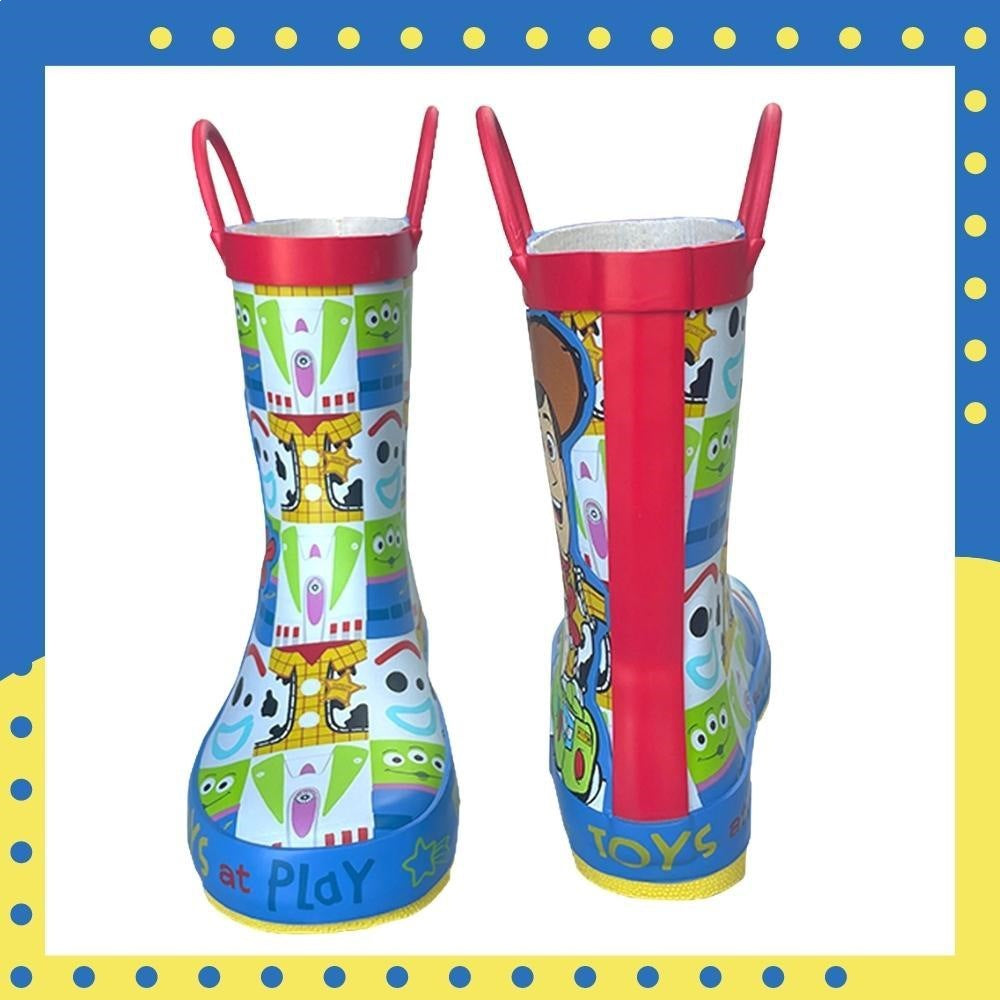 Disney Pixar Toy Story Kids Rain Boots with Easy-Pull Handles