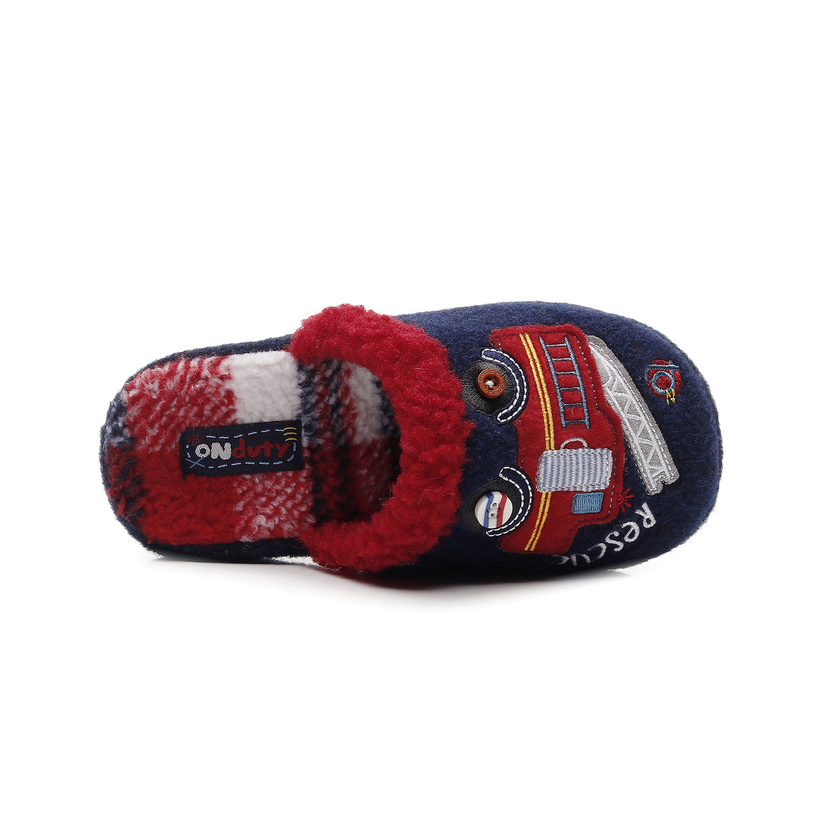 Children's Firefighter Rescue Closed-Toe Home Slippers