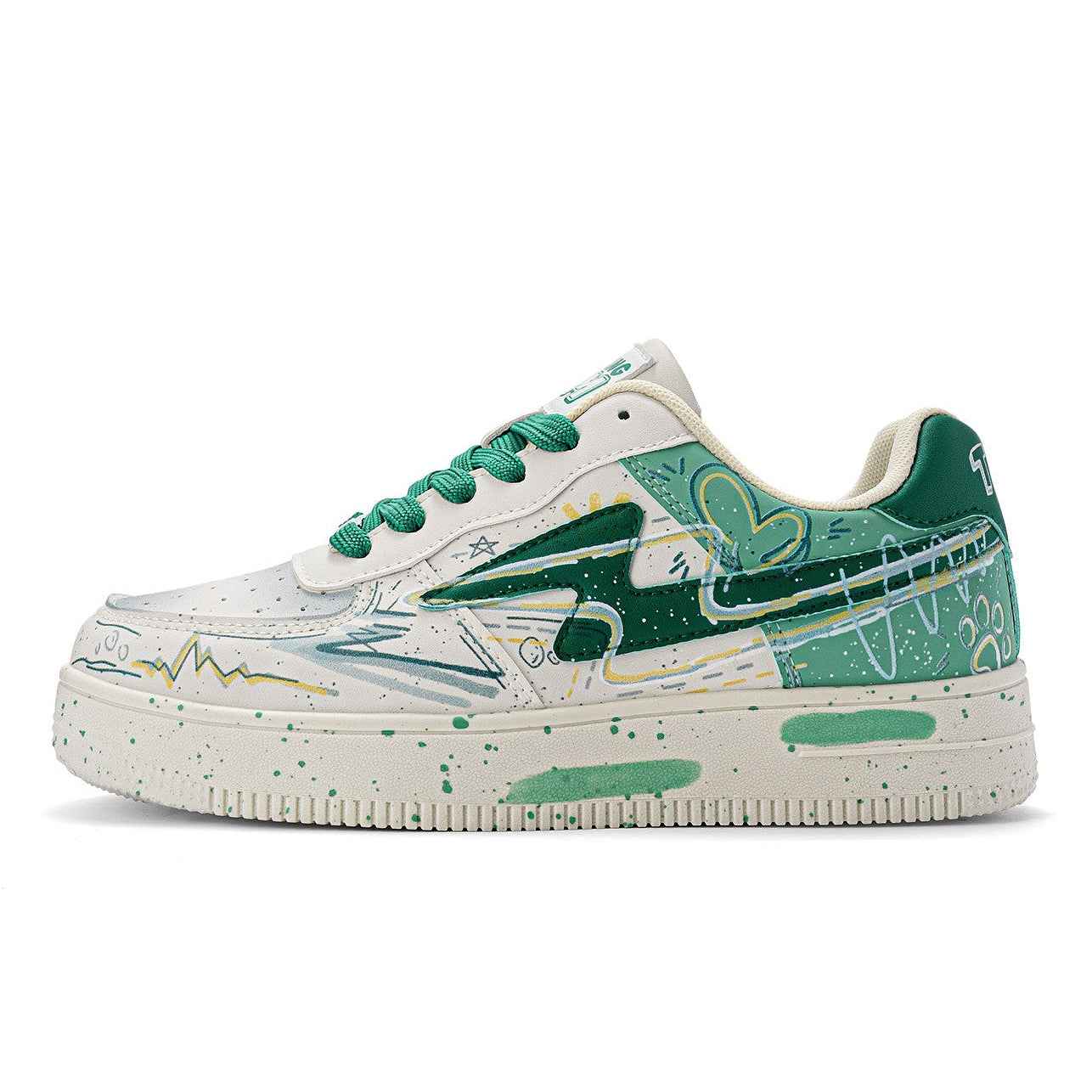 TALKING TOM | Graffiti Lightning Sneakers - Lotus