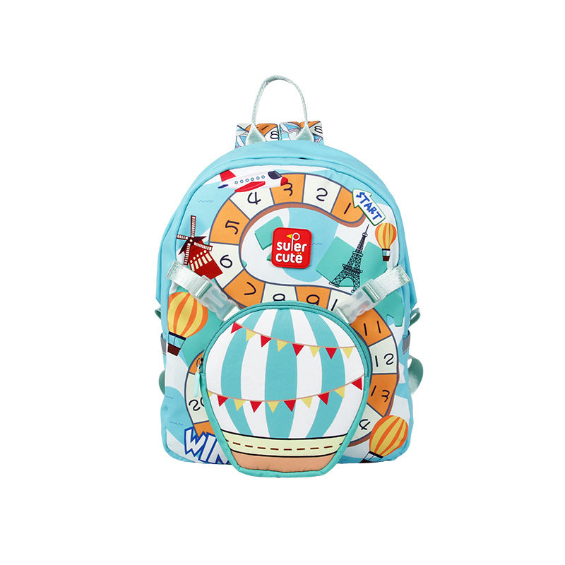 Supercute 2-in-1 Hot Air Balloon Kids Backpack with Detachable Crossbody Bag