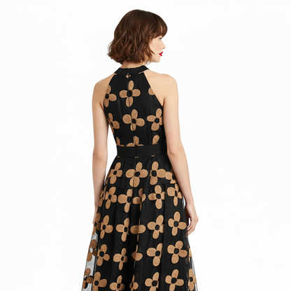 Fleur Luxe Halter Dress