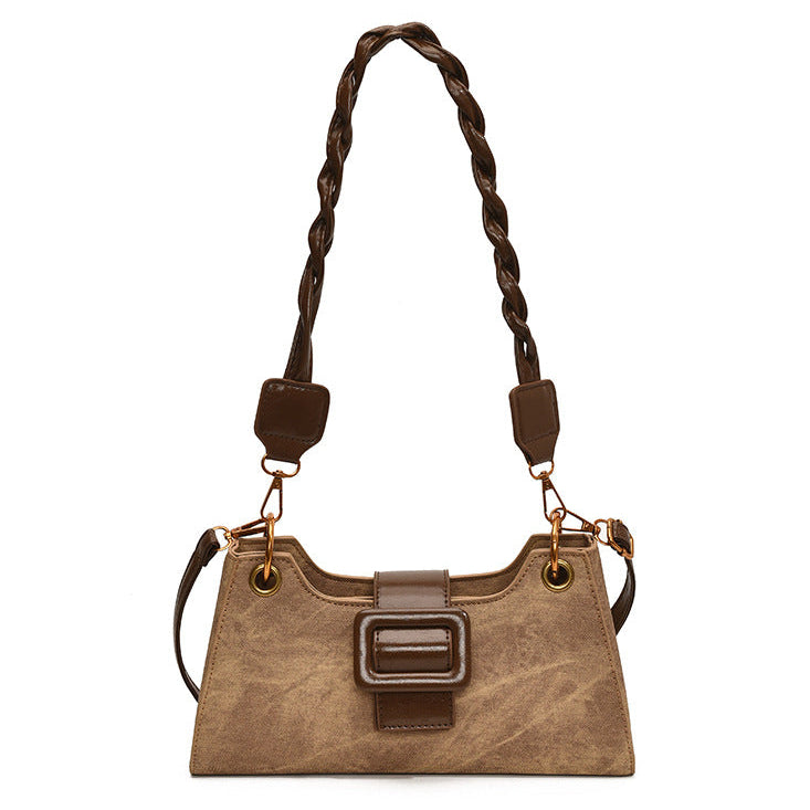 Buckle Retro Shoulder Bag