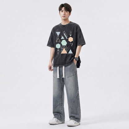 Men's Distressed Streetwear Baggy Jeans