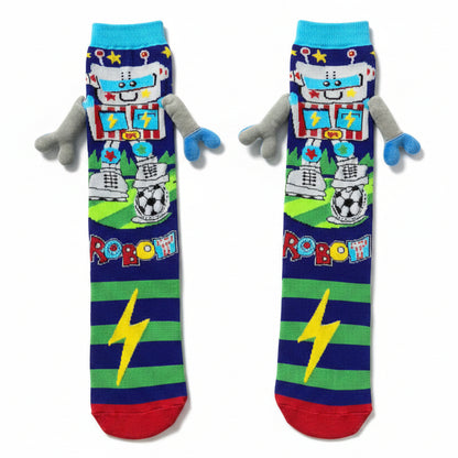 Boy's Cute 3D Knee-High Crazy Socks