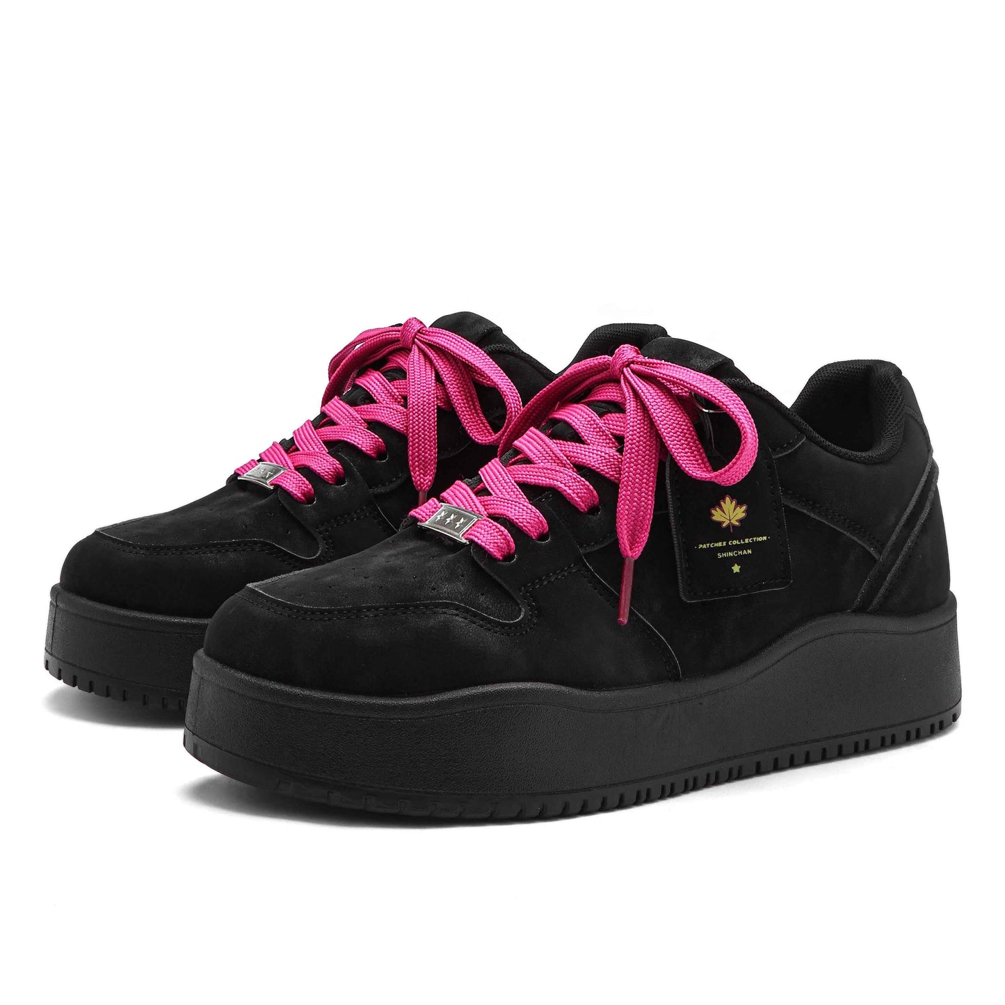 Crayon Shin-Chan Collaboration Suede Thick Sole Sneakers