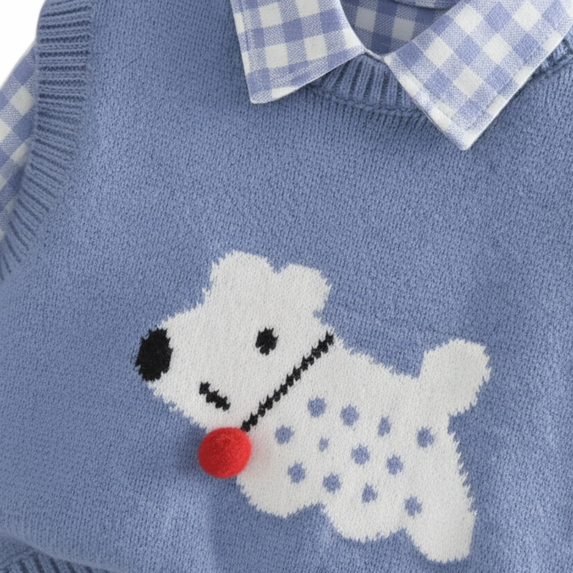 Boys Puppy Patch 3-Piece Outfit Set