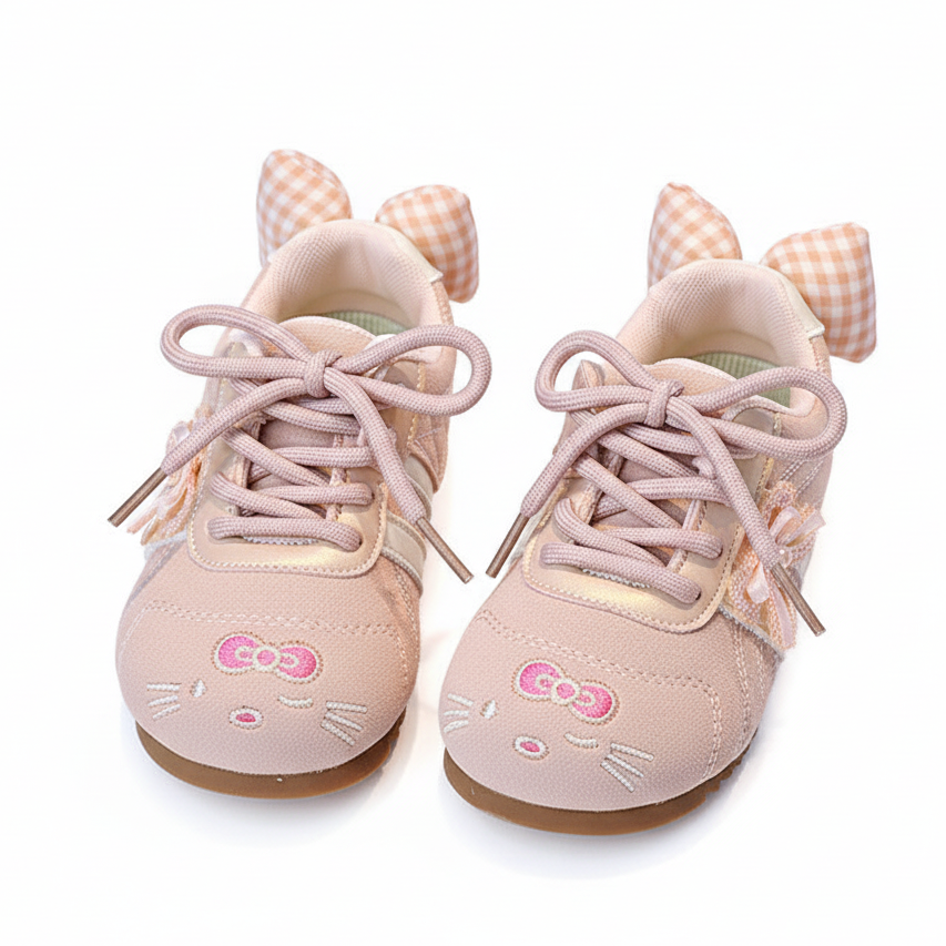 Bow-tiful Kitty Kids Casual Sneakers