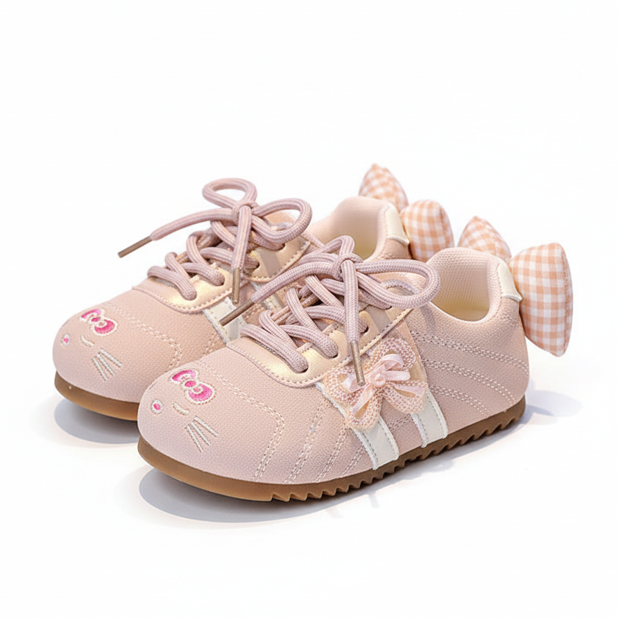 Bow-tiful Kitty Kids Casual Sneakers