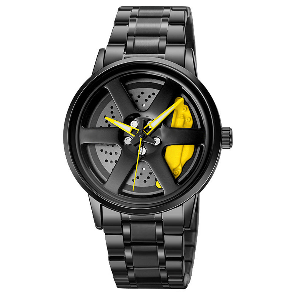 Radial Caliper X Matt Black Quartz Wristwatch