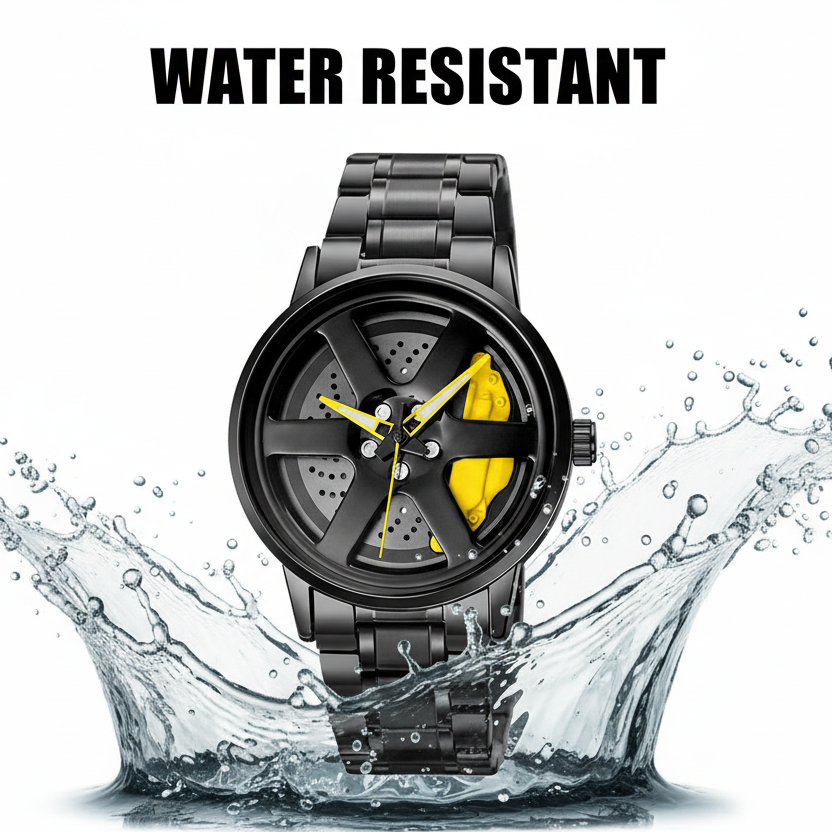 Radial Caliper X Matt Black Quartz Wristwatch