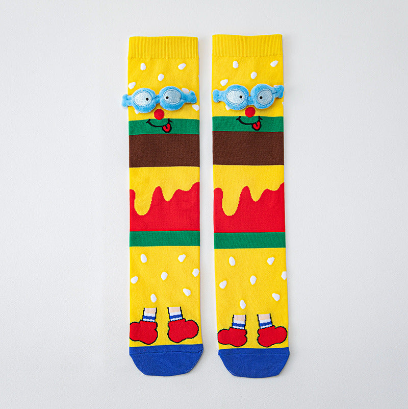 Silly Treats 3D Knee-High Crazy Socks