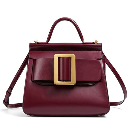 Buckle Satchel Shoulder / Crossbody Bag