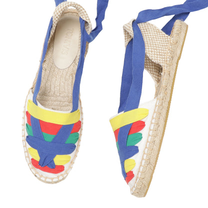 TONIVIS Women's Ankle Espadrille Flats